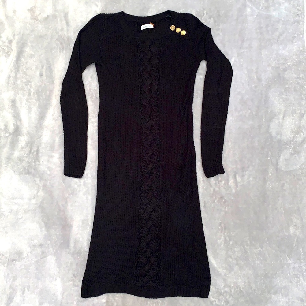 Calvin Klein Black Sweater Dress